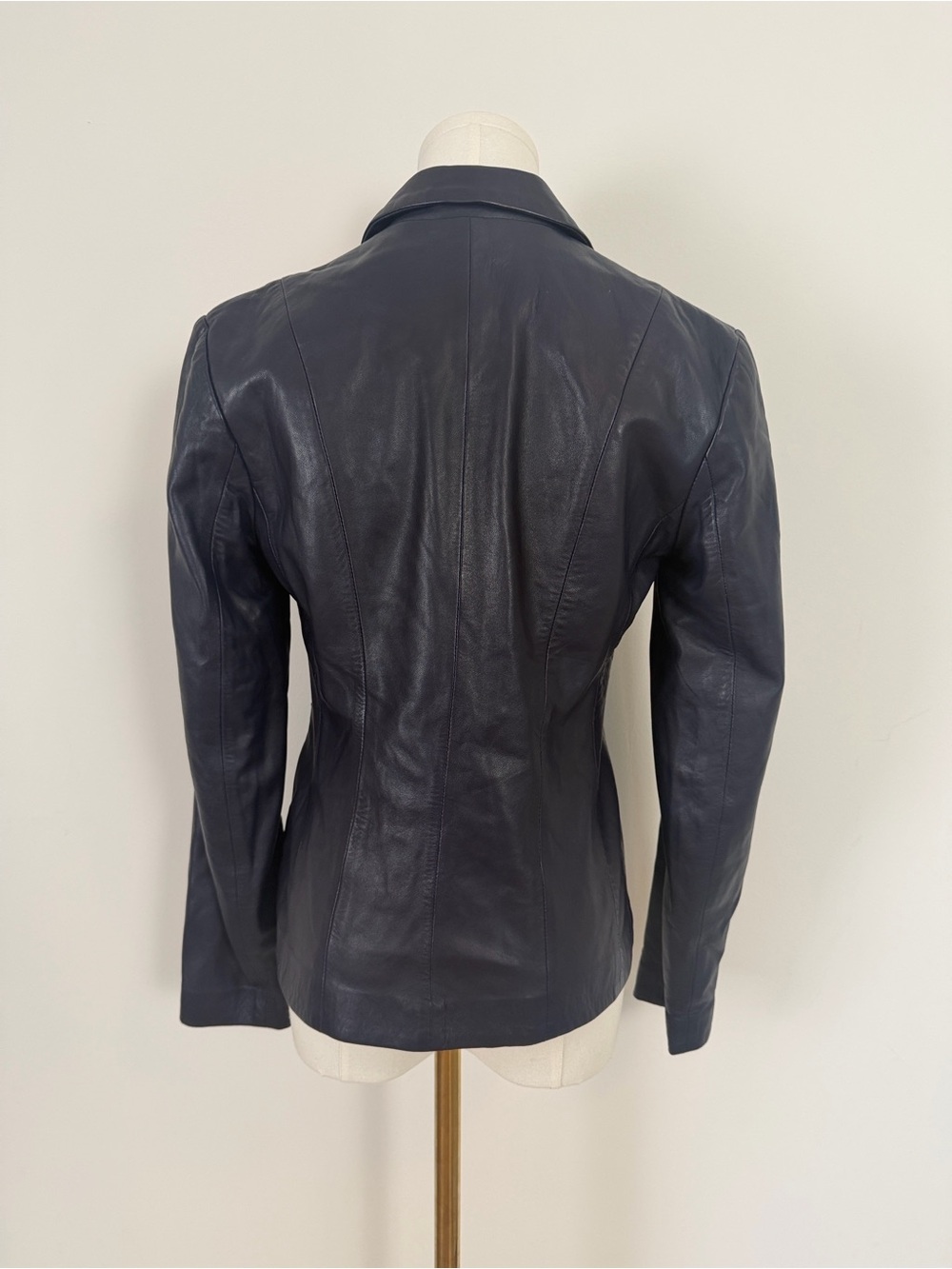 Y2K Vintage Banana Republic Leather Blazer 0 - Picture 3 of 9